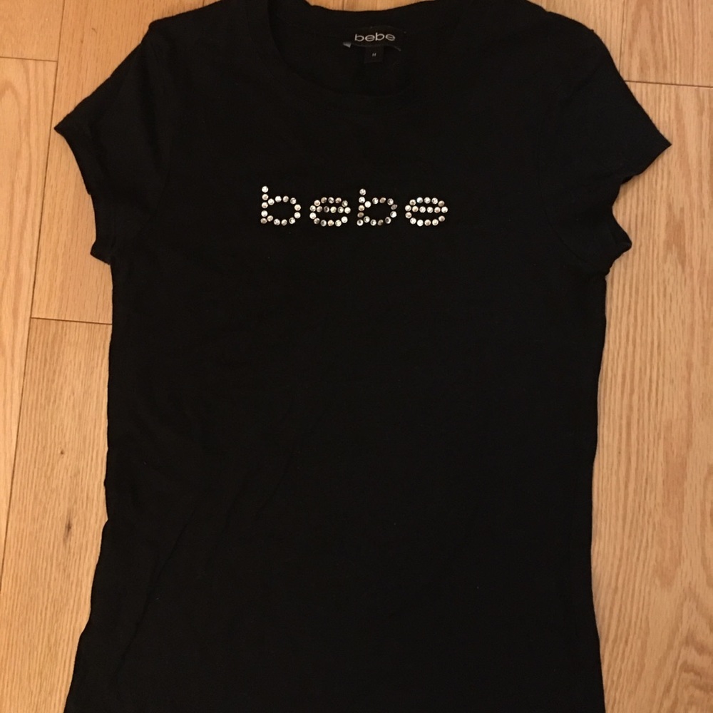 Woman’s Black Cotton T-Shirt with Swarovski stones